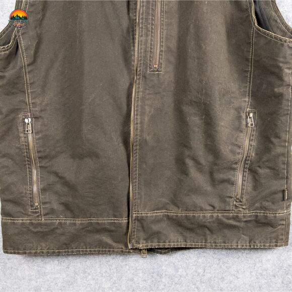 KUHL Patina Green Vest Born In The Mountains Hiking Gorpcore Outdoor Men's 2XL - Picture 11 of 16